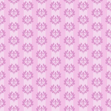 Model Damask duvar kağıdı pembe
