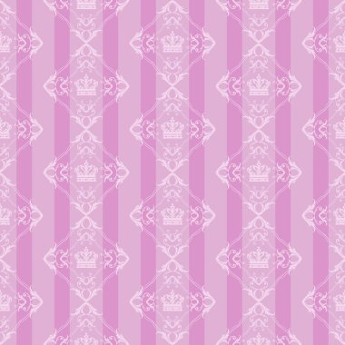 Model Damask duvar kağıdı pembe