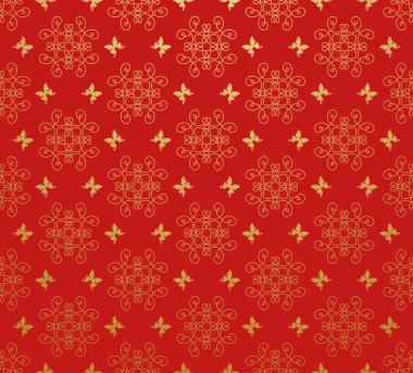 Retro duvar kağıdı kırmızı model