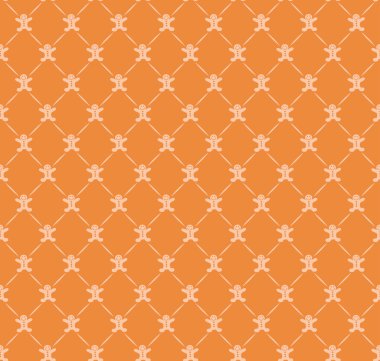 Retro duvar kağıdı deseni turuncu