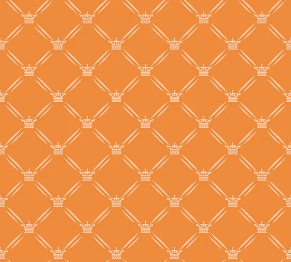 Retro-Tapete Muster orange — Stockvektor