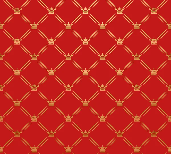 Papel de parede retro padrão vermelho — Vetor de Stock