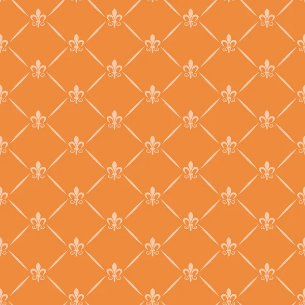 Retro-Tapete Muster orange — Stockvektor