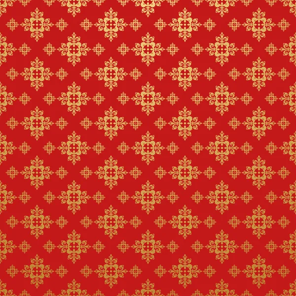 Retro Wallpaper Pattern Red — Stock Vector