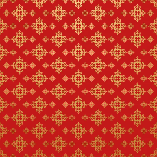 Retro behangpapier patroon Red — Stockvector