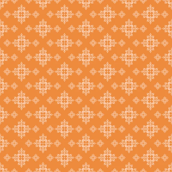 レトロな壁紙パターン オレンジ — ストックベクタ