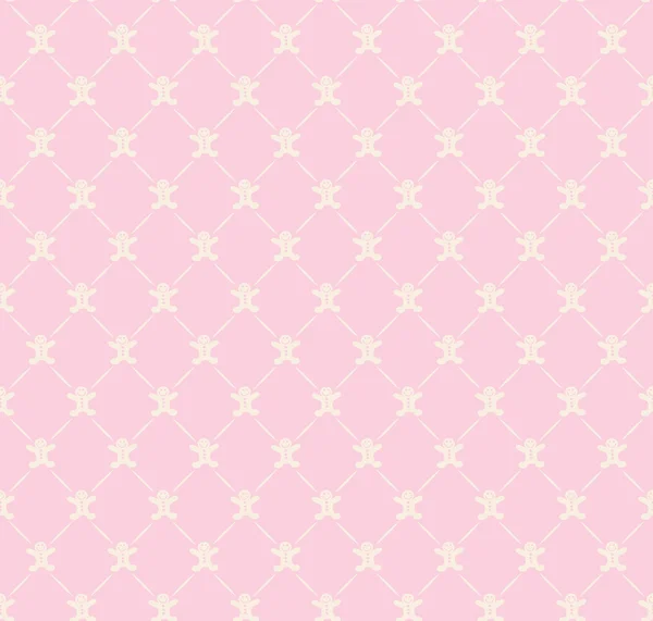 Розовая бесшовная текстура обоев — стоковый вектор