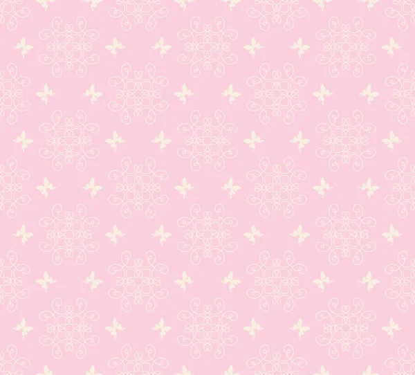 Wallpaper Pattern Seamless Texture Pink — Stock Vector