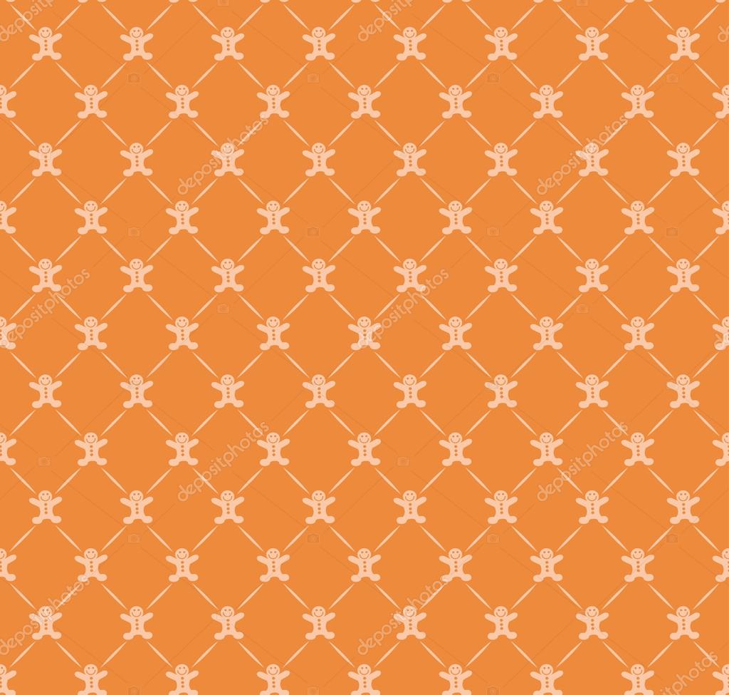 Wonderlijk Retro behangpapier patroon Orange — Stockvector © kio777 #69328533 ER-42