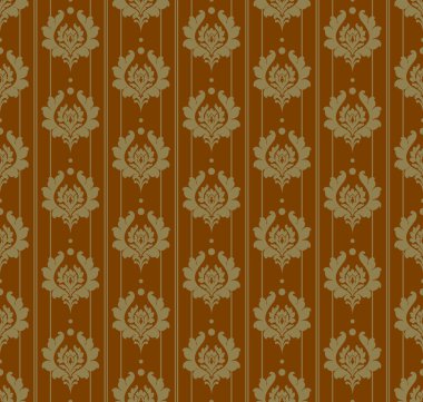 Tasarımınız için duvar kağıdı arka plan seamless modeli. Kahverengi renk.