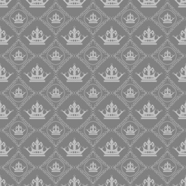 Tasarımınız için duvar kağıdı arka plan seamless modeli. Gri renk.