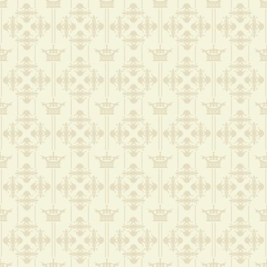 Tasarımınız için duvar kağıdı arka plan seamless modeli. Renk bej.