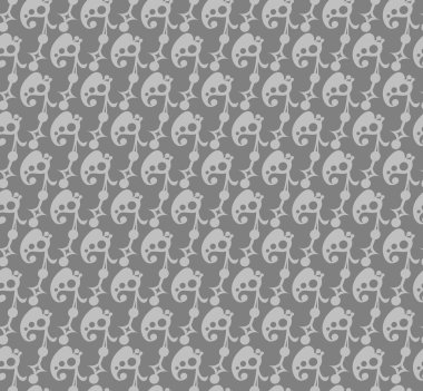 Tasarımınız için duvar kağıdı arka plan seamless modeli. Gri renk.