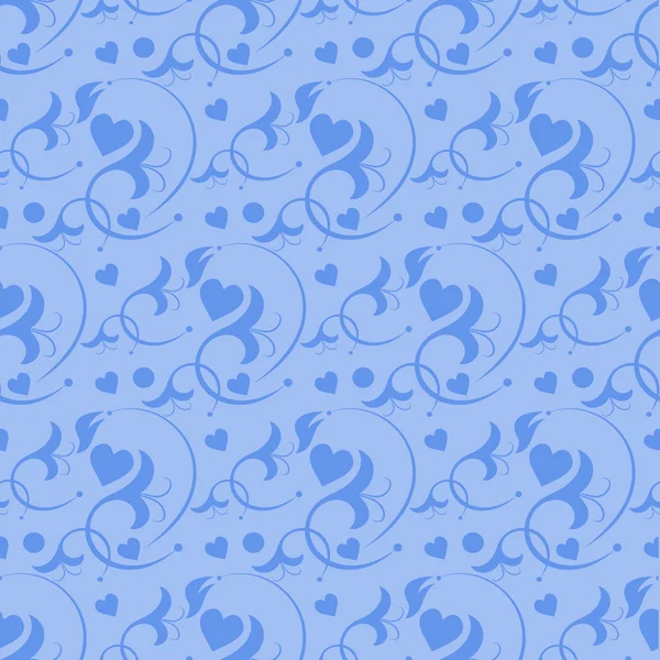 あなたのデザインのブルーの壁紙背景シームレス パターン — ストックベクタ