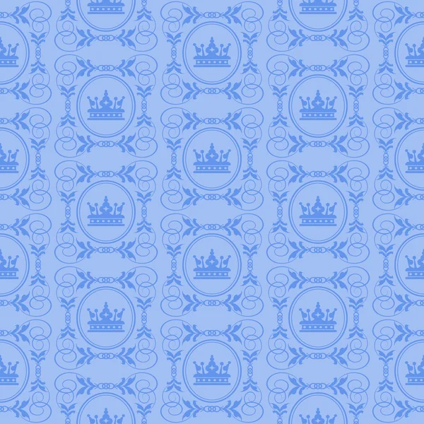 Naadloze patroon van de achtergrond voor uw ontwerp Blue wallpaper — Stockvector
