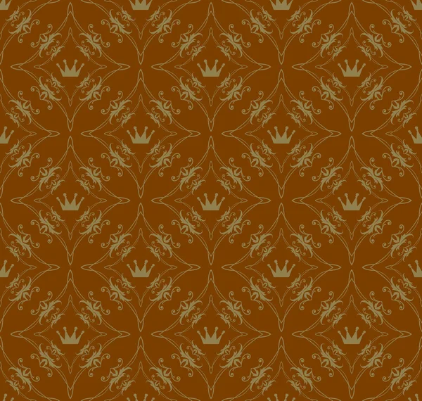 Fond d'écran motif sans couture pour votre conception. Couleur brun . — Image vectorielle