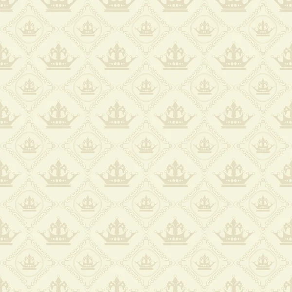 Fondo de pantalla patrón sin costuras para su diseño. Color Beige . — Archivo Imágenes Vectoriales