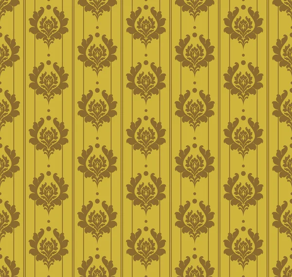 Fondo de pantalla patrón sin costuras para su diseño. Color oro viejo . — Archivo Imágenes Vectoriales