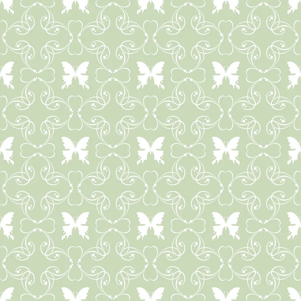 Fond d'écran motif sans couture pour votre conception. Couleur Vert . — Image vectorielle