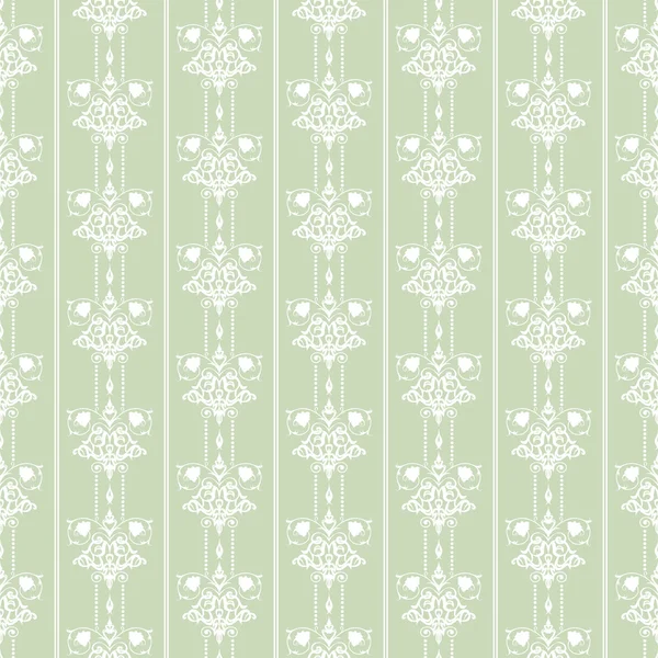 Wallpaper background seamless pattern for Your design. Color Green. — Stock Vector