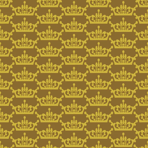 Fondo de pantalla patrón sin costuras para su diseño. Color oro viejo . — Archivo Imágenes Vectoriales