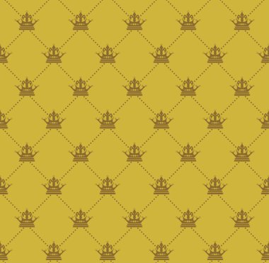 Arka planına duvar kağıdı. Seamless modeli. Eski altın renk