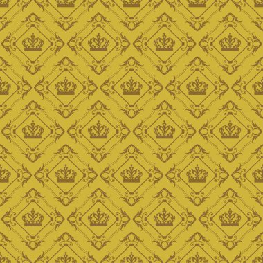 Arka planına duvar kağıdı. Seamless modeli. Eski altın renk