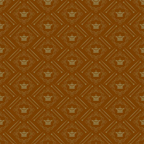 Wallpaper Background. Seamless pattern. Retro texture. — Stock Vector