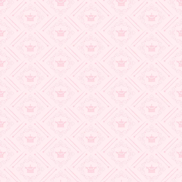 Wallpaper Background. Seamless pattern. Pink. — Stock Vector