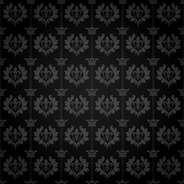 Arka planına duvar kağıdı. Retro doku. Siyah renk. Vektör görüntü