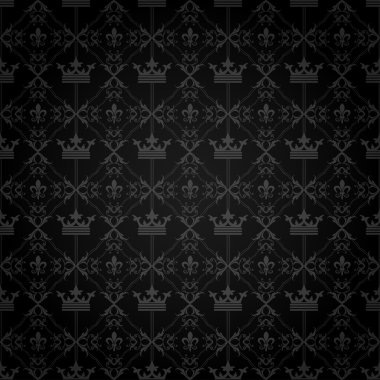 Arka planına duvar kağıdı. Retro doku. Siyah renk. Vektör görüntü