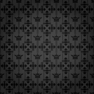 Arka planına duvar kağıdı. Retro doku. Siyah renk. Vektör görüntü