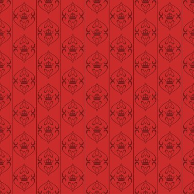 Seamless modeli. Duvar kağıdı duvar için. Kırmızı