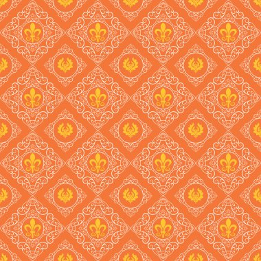 Seamless modeli. Royal duvar kağıdı