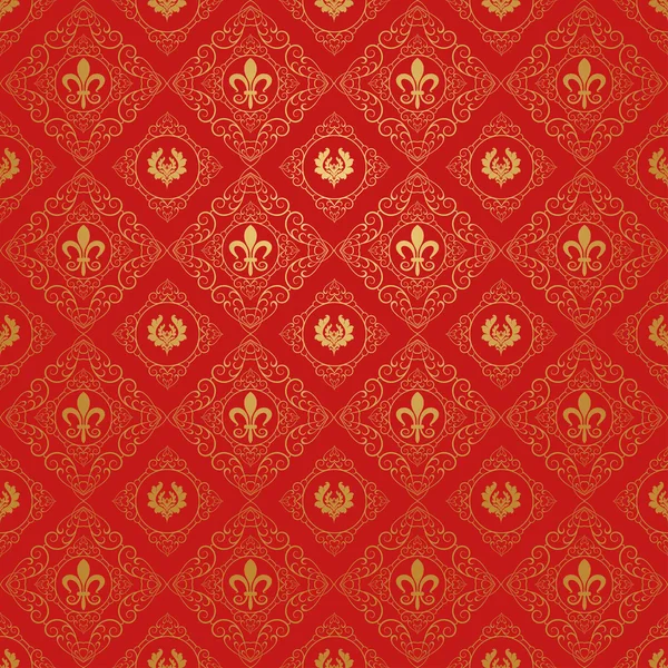 Wallpaper achtergrond. Retro patroon. Red — Stockfoto