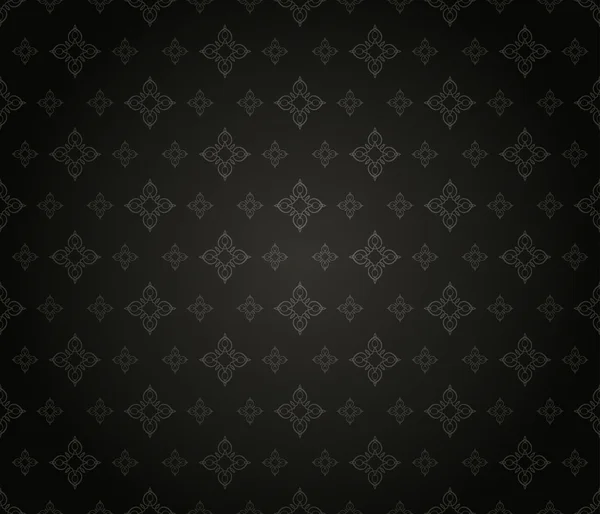 Wallpaper achtergrond patroon Retro Black — Stockfoto