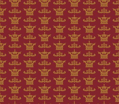Seamless modeli. Tasarımınız için Royal duvar kağıdı