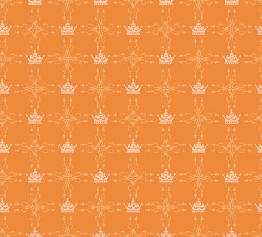 Seamless modeli. Royal duvar kağıdı. Retro