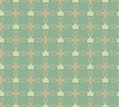 Seamless modeli. Damasko duvar kağıdı