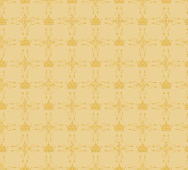 Seamless modeli. Royal duvar kağıdı. Retro