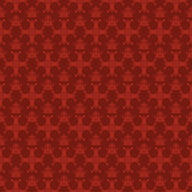 Seamless modeli. Tasarımınız için Royal duvar kağıdı