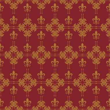 Seamless modeli. Tasarımınız için Royal duvar kağıdı