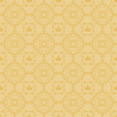 Seamless modeli. Damasko duvar kağıdı