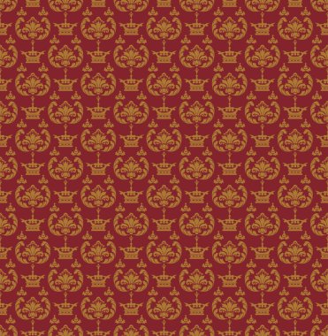 Seamless modeli. Tasarımınız için Royal duvar kağıdı