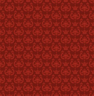 Seamless modeli. Tasarımınız için Royal duvar kağıdı