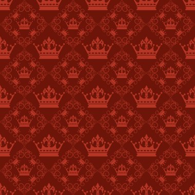 Seamless modeli. Tasarımınız için Royal duvar kağıdı