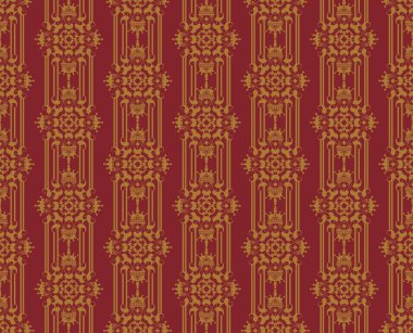 Seamless modeli. Damasko duvar kağıdı