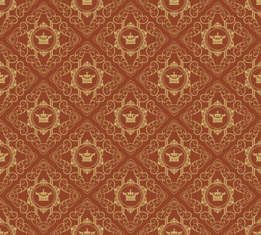 Seamless modeli. Damasko duvar kağıdı