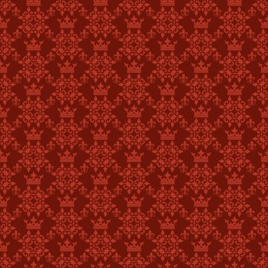 Seamless modeli. Tasarımınız için Royal duvar kağıdı