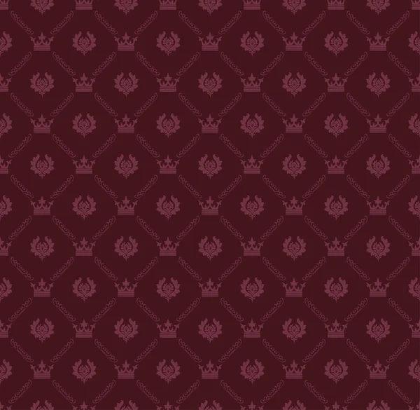 Seamless modeli. Royal duvar kağıdı. Retro